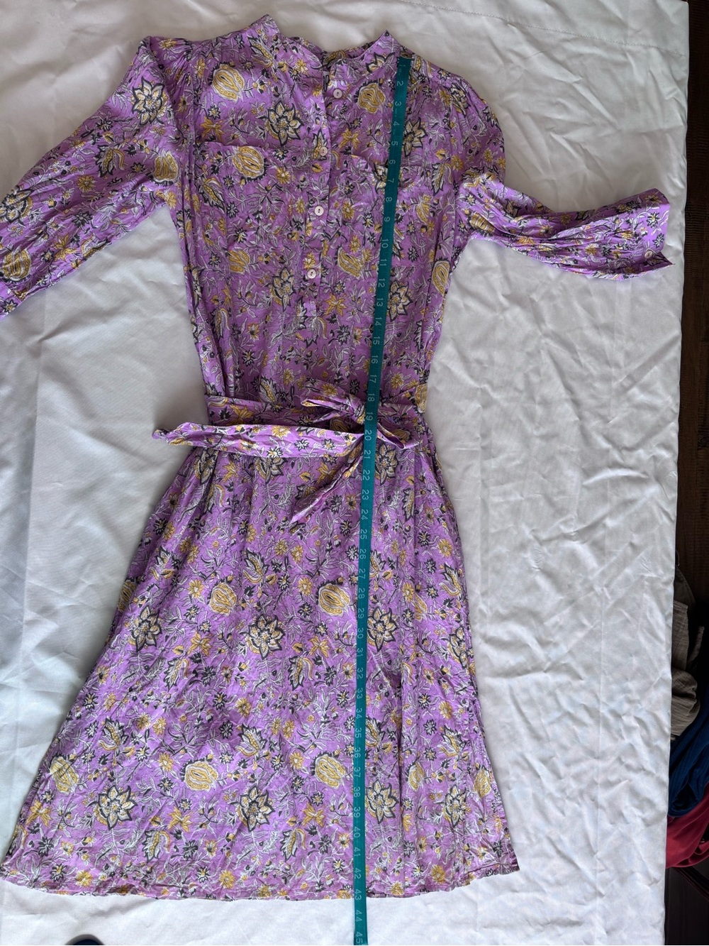 DRA anthroplogie floral cotton dress M/L - Picture 10 of 11